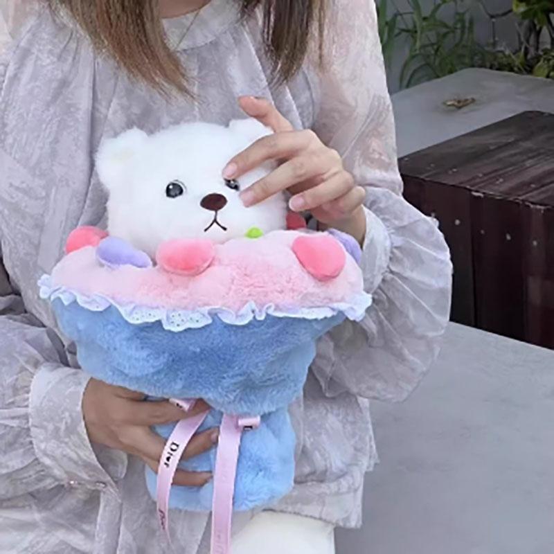 Qita Bunny Toy Adorable And Soft Plush Flower Rabbit Doll Perfect Gift For Valentine's Day
