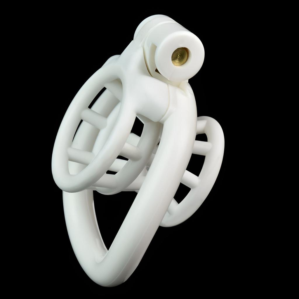 Men's Resin Chastity Lock 3D Penis Cage Colorful Wearable CB Lock Gay Cock Ring BDSM Cuckold Chastity Belt