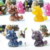 Unicorn Resin Figurine With Handcrafted Crystal Texture For Home Decor And Giftgiving