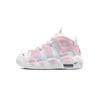 Air More Uptempo Pink Blue Bubble Snow Cushioning Abrasion Resistant Cushioning, Wear Resistant Mid Top DH9719-100(Team1868-)