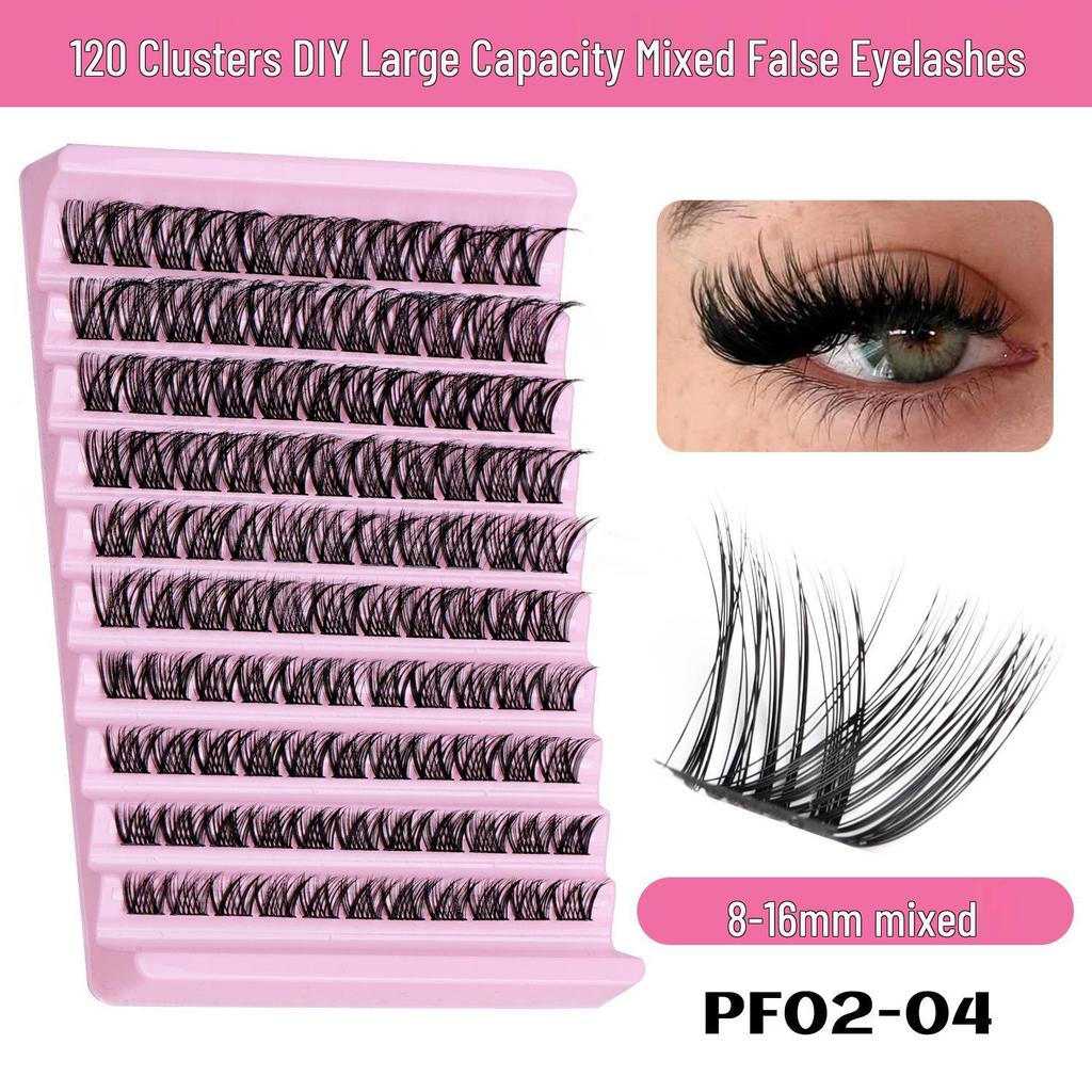 Cross-Border DIY Segmented False Eyelashes Set - 10 Rows for Daily Makeup
