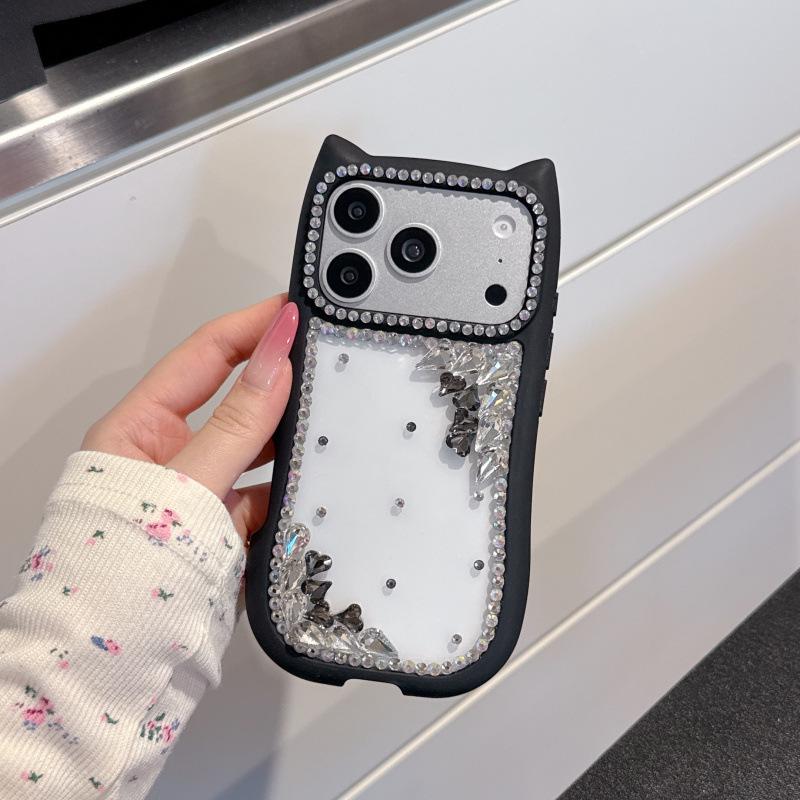 3D Чехол-Защита с Кошачьими Ушками для iPhone 17 Pro Max и Apple 15/14 iPhone 16 Pro