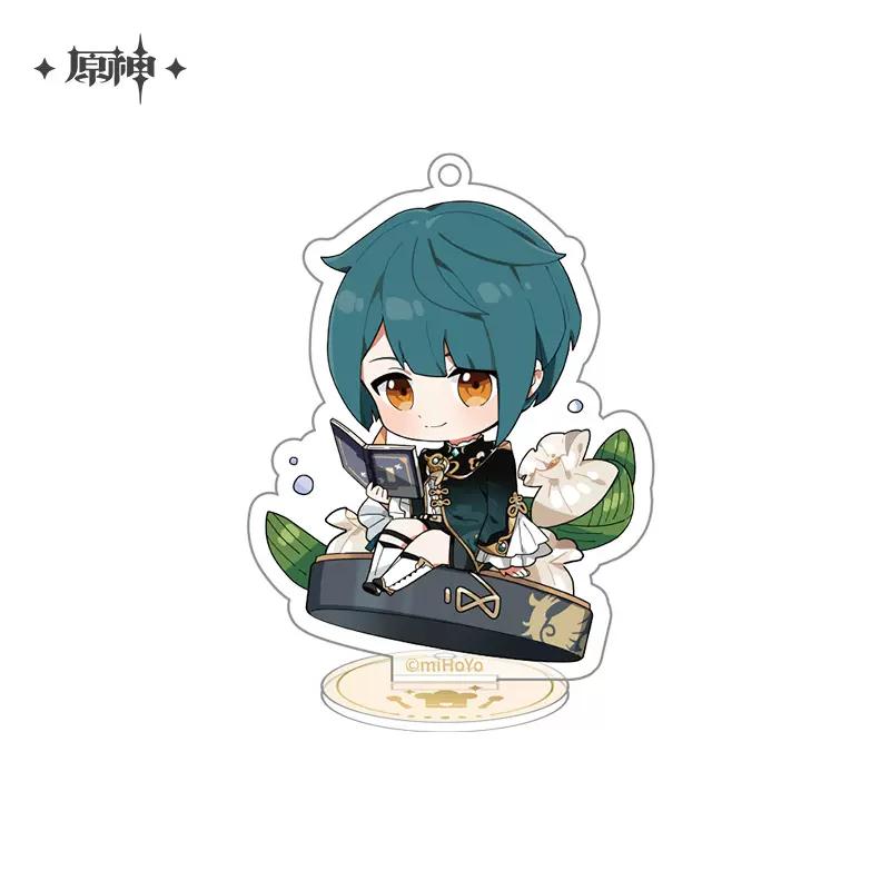 Sunsyea Genshin Impact Official Merch miHoYo Original MWPD Series Q Version Acrylic Stand Tartaglia Zhongli