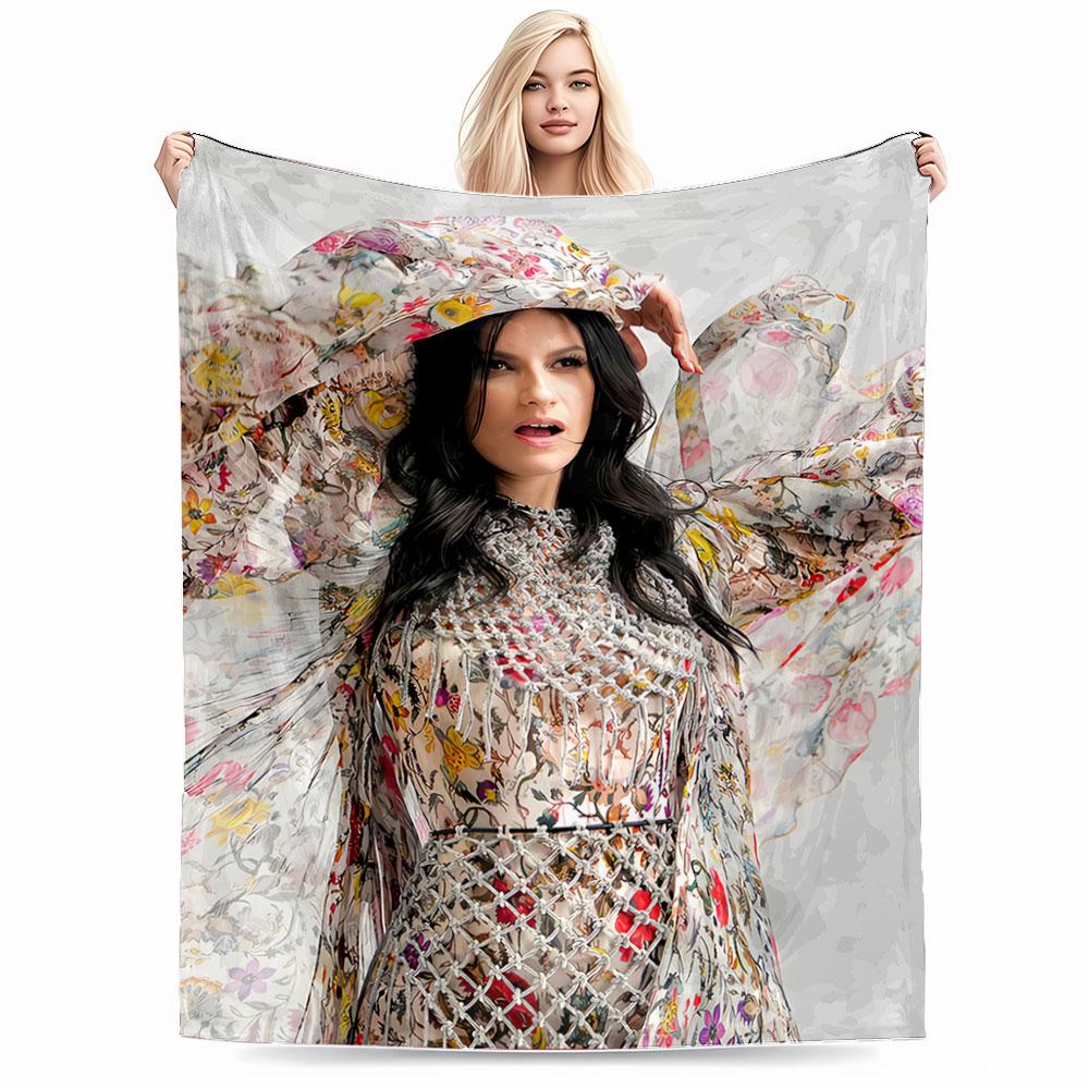Floral Pattern Art Blanket for all seasons blanket lunch break throw gift