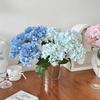 5-Head French Hydrangea Silk Artificial Flower for Wedding and Home Décor