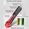 Adjustable Sensitivity Electrical Tester Pen Not Contact Voltage Detectors Live Wire Identifier Flashlight Color Display