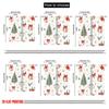2pcs  2D plane printing Creative Curtains Christmas Tree Bow Gift Snowflakes Versatile Fabric (without rod) Decorations Outdoor
