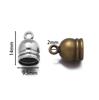 10Pcs/lot Necklace End Crimp Bead Leather End Caps Cord Cover Necklace Bracelet End Tip Cap DIY Jewelry Making Finding