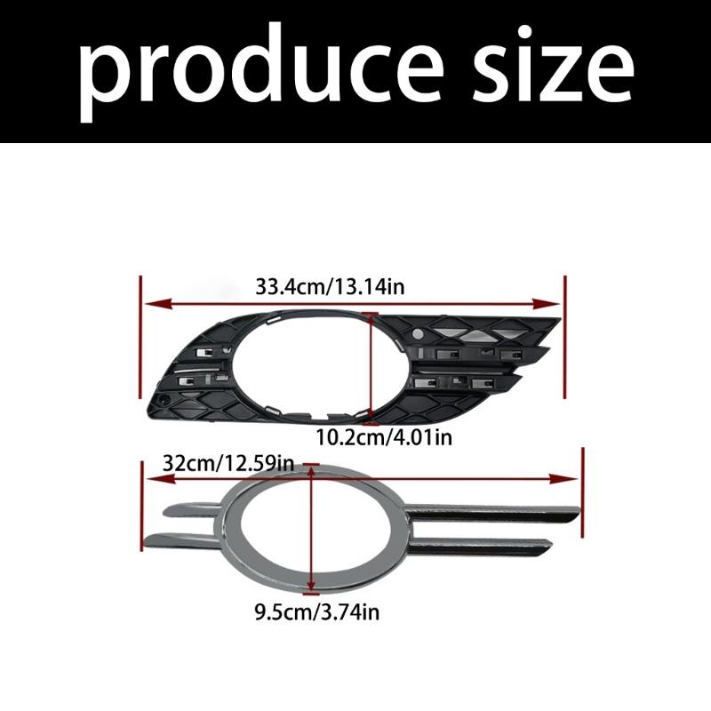 2pcs Fog Lamp Grille Inserts 2118850822 2118851174 2118851274 For E320 E350 E550 E63AMG Improved Nighttime Illumination