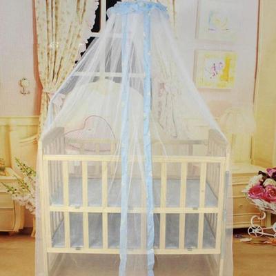 Cuna para bebé, cuna, cama, mosquitera con ribete de encaje, dosel tipo cúpula