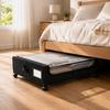 Under Bed Storage Box Dust-Proof Wheeled Under-Bed Clear Window