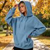 Activewear for Running And Travel Women Oversized Pullover Hoodie Cotton Blend Long Sleeve Sweatshirt Adjustable Sweatshirt with Pocket Drawstring
