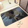 1 Stück 2D Humor Hundematte, Hochauflösender Druck, Rutschfeste Badematte, Mikrofaser Saugfähige Polyestermatte, Maschinenwaschbar, Ideal für Schlafzimmer und Wohnzimmer