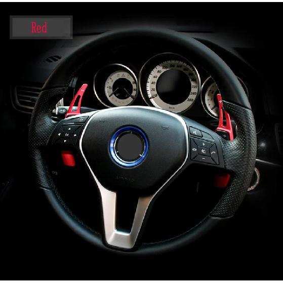 For Mercedes Benz ML W166 GLK X205 SLK CLA GLA CLS C218 X218 Car Steering Wheel Shifter Paddle Extension DSG Sticker Styling