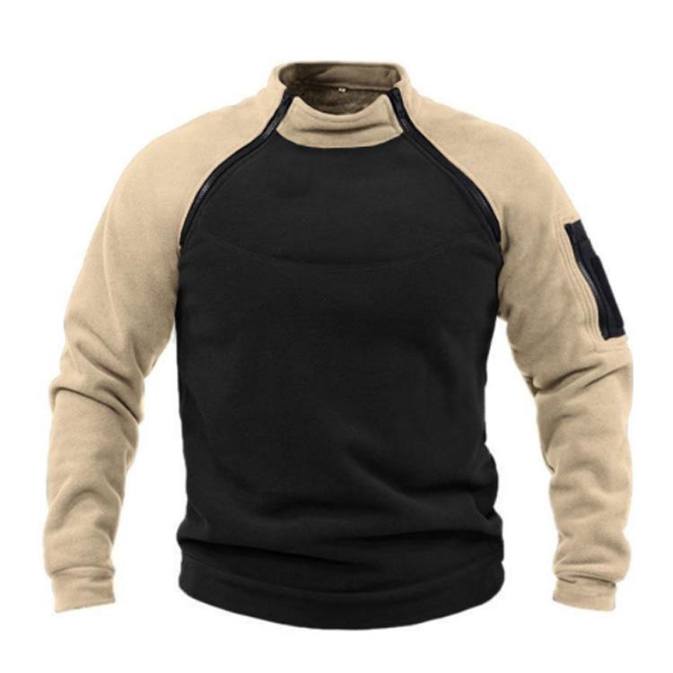 

Men s Casual Outdoor Fleece Sweatshirt M хаки