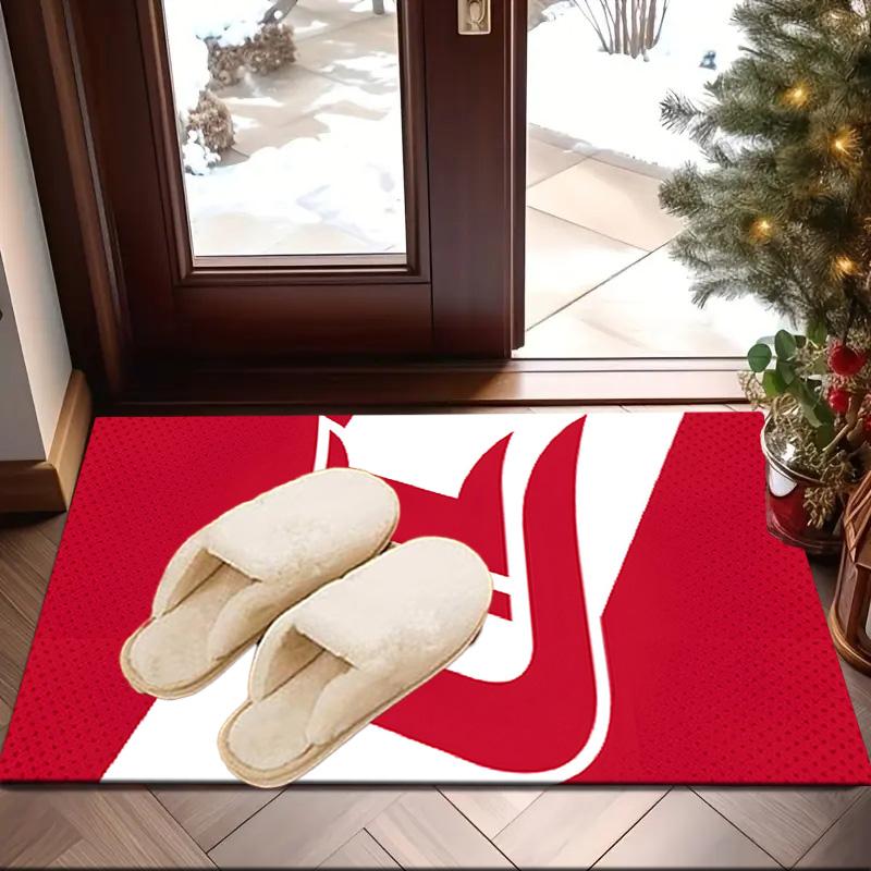 Detroit Red Wings Crest Area Rug Suitable for Indoor And Outdoor,Carpets for Kitchens, Homes, Offices, Living Rooms,Home Decor,Christmas Gift