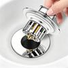 Sink Drain Plug Brass Odor-Proof Pop-Up Core Push-Down Basin Drain Modern Minimalism Universal Accessory for Bathroom