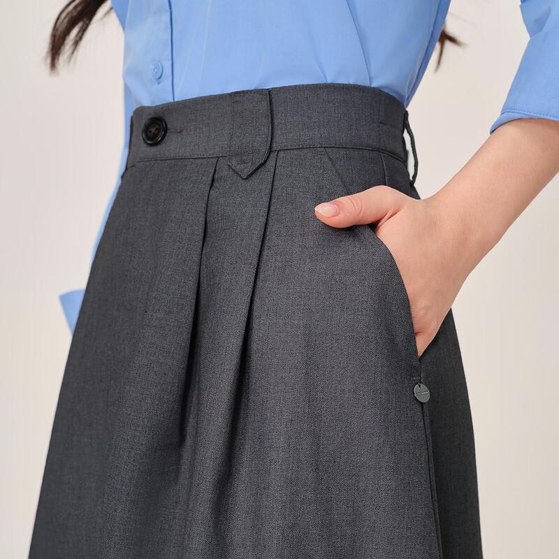 French Style A-Line Midi Skirt