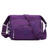 Alta Calidad A4 Hombres Mujeres Bolso de Hombro Mensajero Bandolera Gran Capacidad Bolso de Mano Cartera Impermeable Ligero Azul Púrpura Rojo