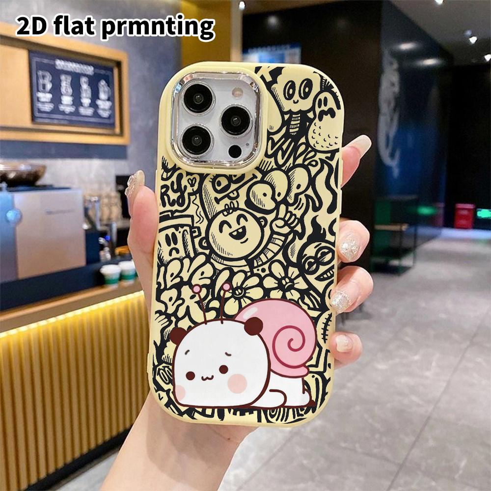 Phone Case: 2D Flat Design Suitable for iPhone 18 17 16 15 14 13 Pro Protective Case, Couple Style, Antenna On Top, Christmas and Halloween Gift