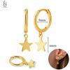925 Silver Needle Vintage Gold Earrings Luxury Long Chain Tassel Crystal Hoop Earrings for Women Party Trend Jewelry