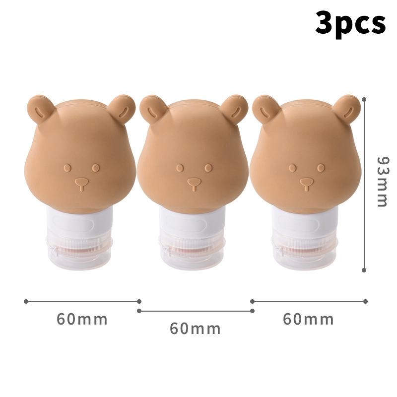 

80 мл мультяшный медведь силиконовый дозатор лосьона бутылка портативный дорожный пустой дозатор шампуня дозатор многоразовые бутылки