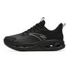 Anta Enerģijas gredzens Triecienu absorbcija Neslīdošas Nodilumizturīgas Elpojošas Zemas Running Shoes Sieviešu čības Spilgti Melnas 122315575-5