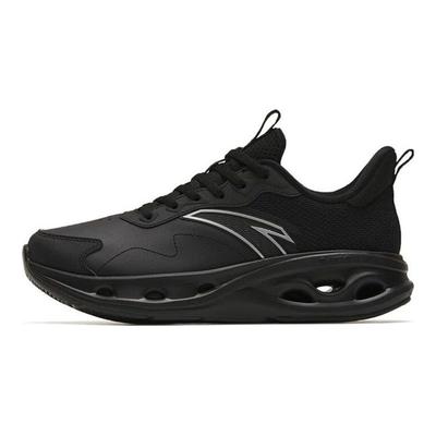 Energy Ring Shock Absorption Non-Slip Wear-Resistant Breathable Low-Top Running Shoes Women Sneaker Bright-Black 122315575-5