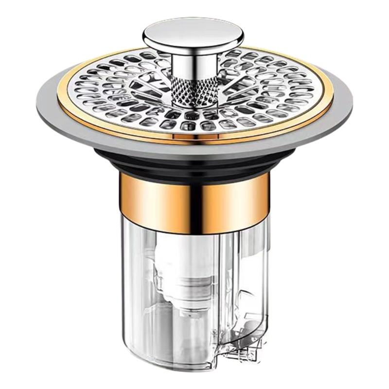 Washbasins Sink Drain Stopper Bathtubs Plug Anticlogging Drain Filter Drain Hair Catcher for Bathroom Kitchen Enduring