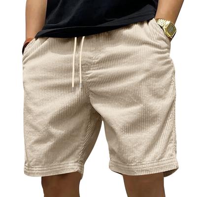 Summer New Style Trousers Men's Casual All-match Thin Corduroy Shorts