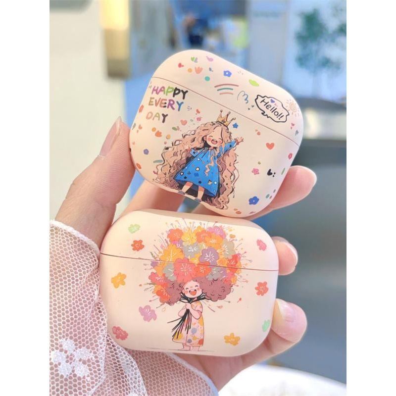 AirPods Pro2 Second Generation Fifth Generation Airpods1/2 Bluetooth Earbuds Case Airpods3 New Arrival Fourth Generation Pro1 Frosted Soft Female