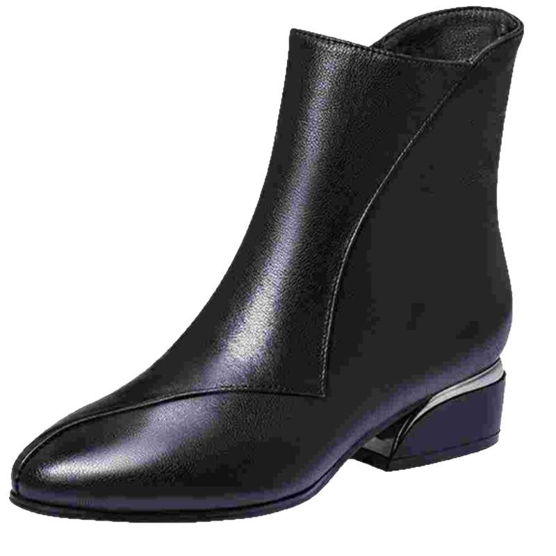 thick heel flat bottom soft bottom versatile boots women's spring and autumn new comfortable not tired feet thin boots