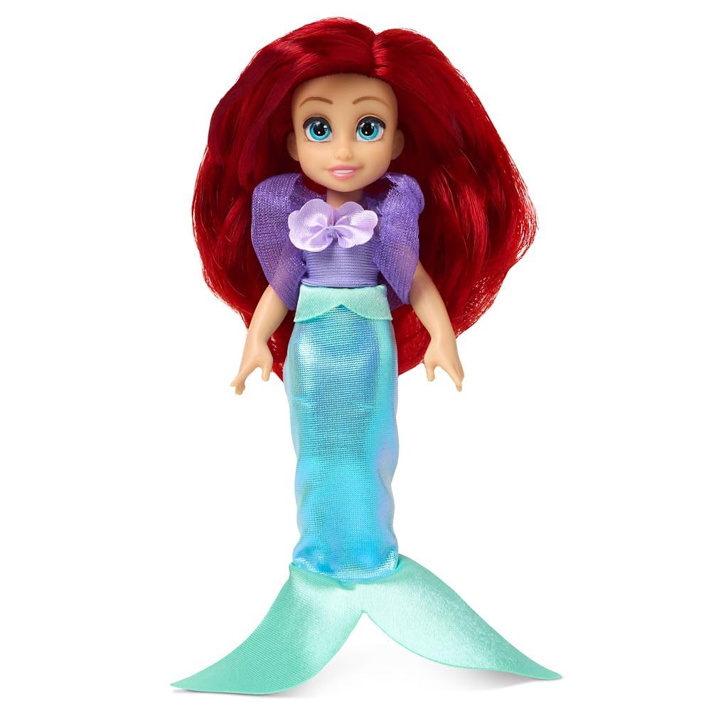 Official Disney Store Princess Ariel Mini Doll Playset, Little Mermaid, 5-inch Princess Doll, Girls' Toy, Birthday Gift 4+
