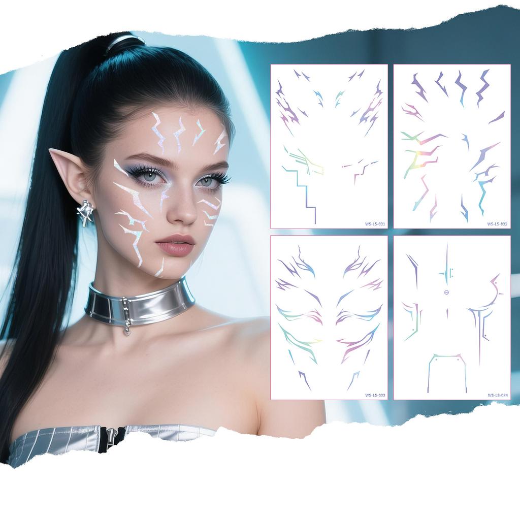 Sticker Anime Cos Bühnen-Performance Make-up Gesichtsaufkleber