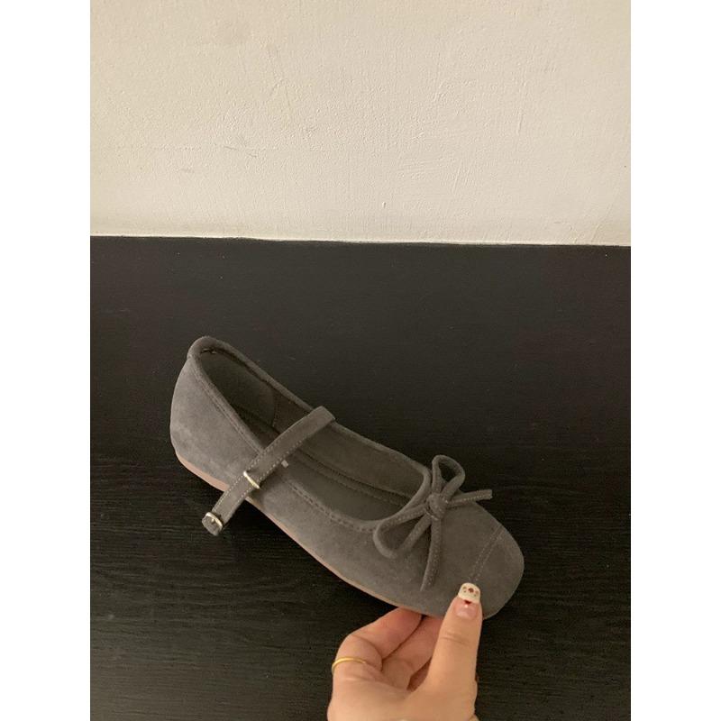 Gentle Bow Mary Jane Shoes Women's Spring New Inner Height Increase Ballet Shoes with Skirt Single Shoes