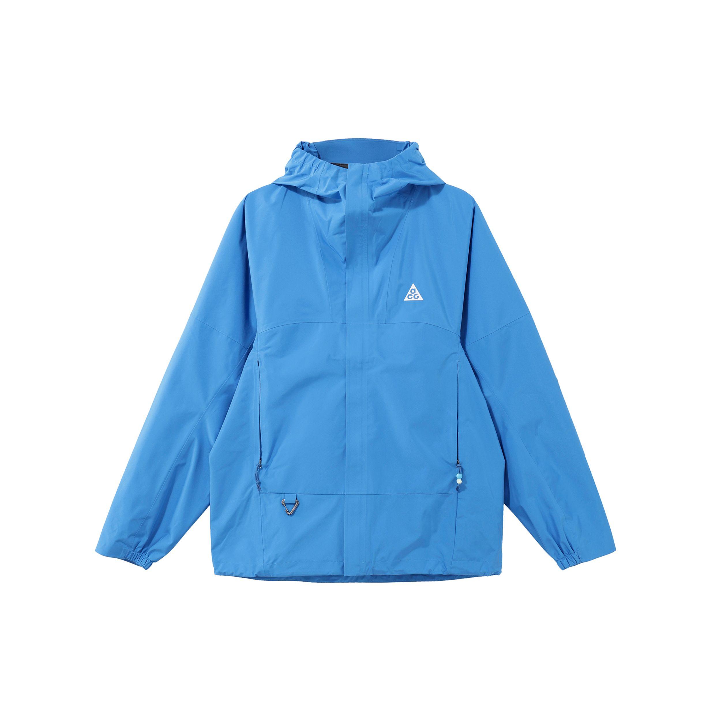 

Мужская однотонная куртка с капюшоном на молнии Nike ACG Storm-FIT Cascade Rains, синяя DV9416-435 M