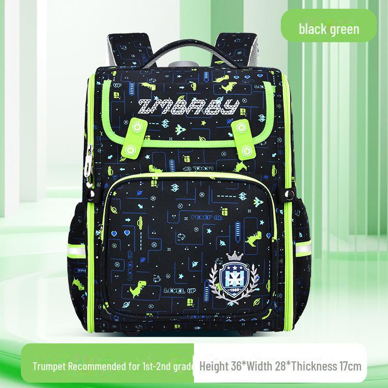 Kinderrucksack mit Cartoon-Motiv: Einteilig, großes Fassungsvermögen, für Jungen und Mädchen