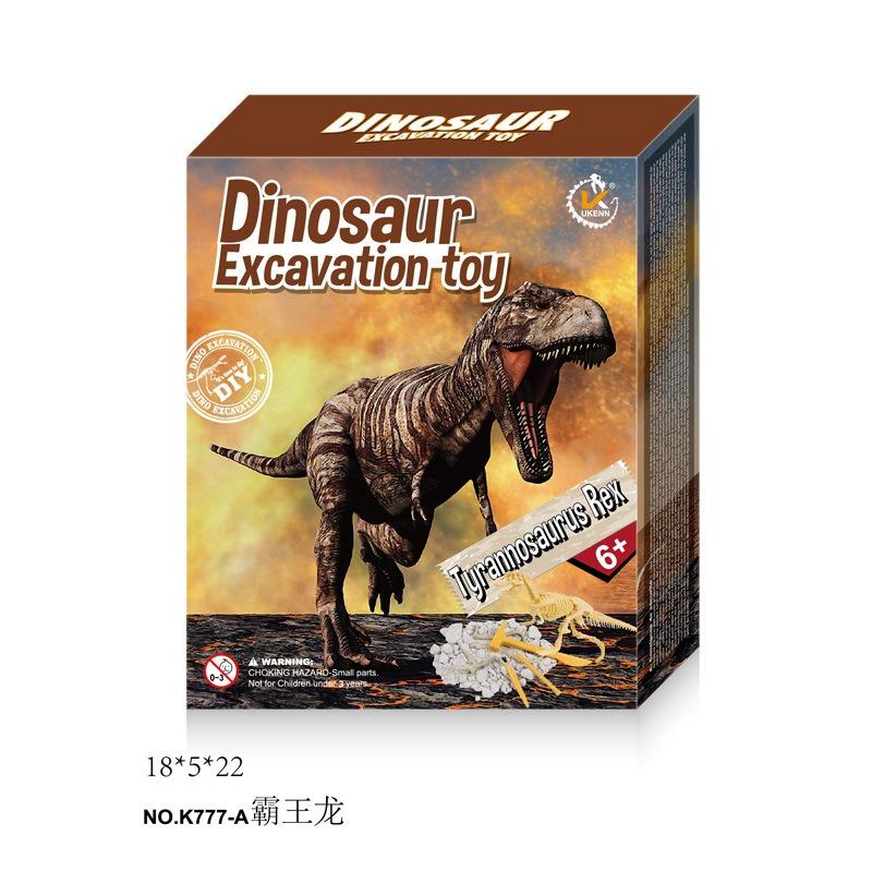 Dinosaur Fossil Excavation Kit Toys Jurassic Animal Skeleton Model Scientific Mining Archaeological Education Game Children Gift