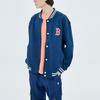 New MLB Boston Red Sox Letterman Varsity Baseball Jerseys Unisex Boston Red Sox Navy Blue 31JP04011-43N