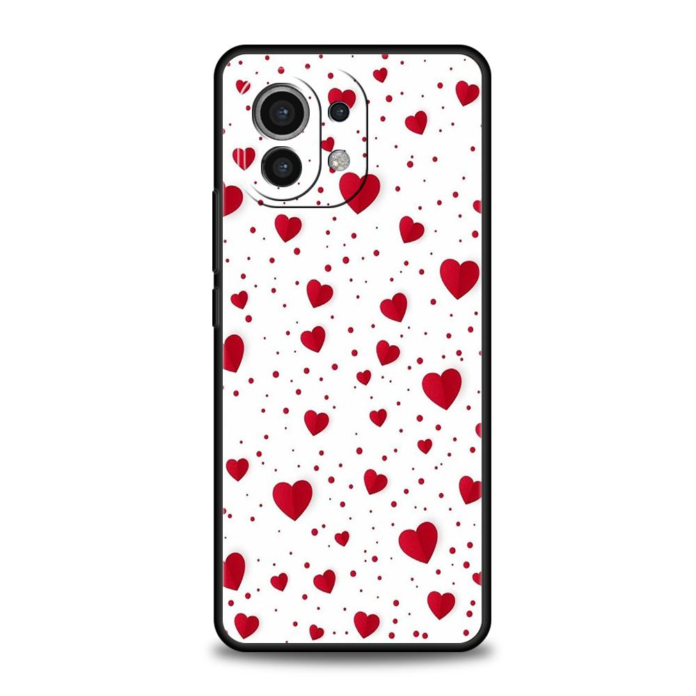 

Чехол для телефона для Xiaomi 15 14 13 12 Lite 14T 13T 12T Pro Poco X7 X6 X5 X4 X3 NFC F7 Ultra F6 Pro Мягкий чехол Сердце Xiaomi 14T Pro