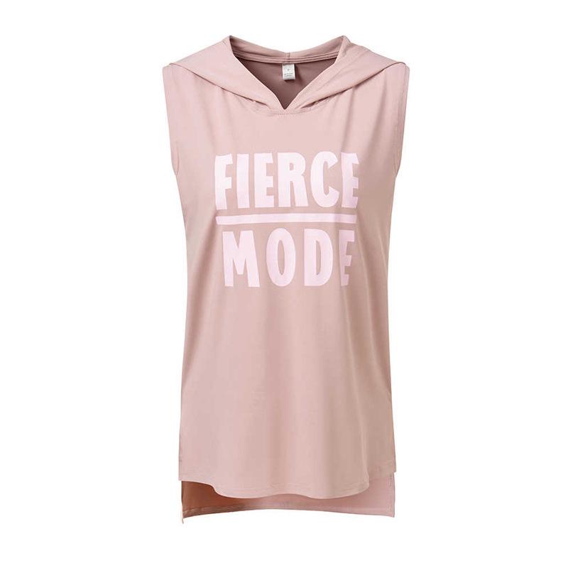 Women's Quick-Dry Sleeveless Hooded Sports Vest for Running & Yoga