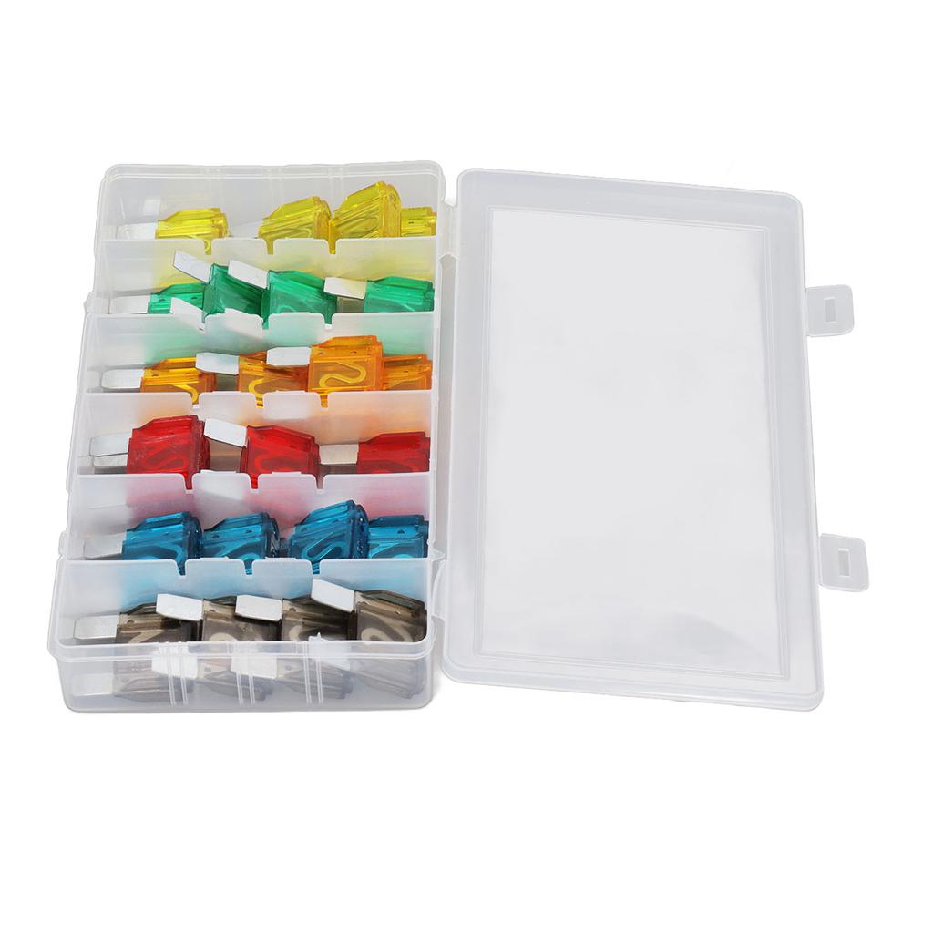 24PCS Car Blade Fuses Zinc Alloy Fuse Assortment Set Automobile Parts 20A 30A 40A 50A 60A 70A
