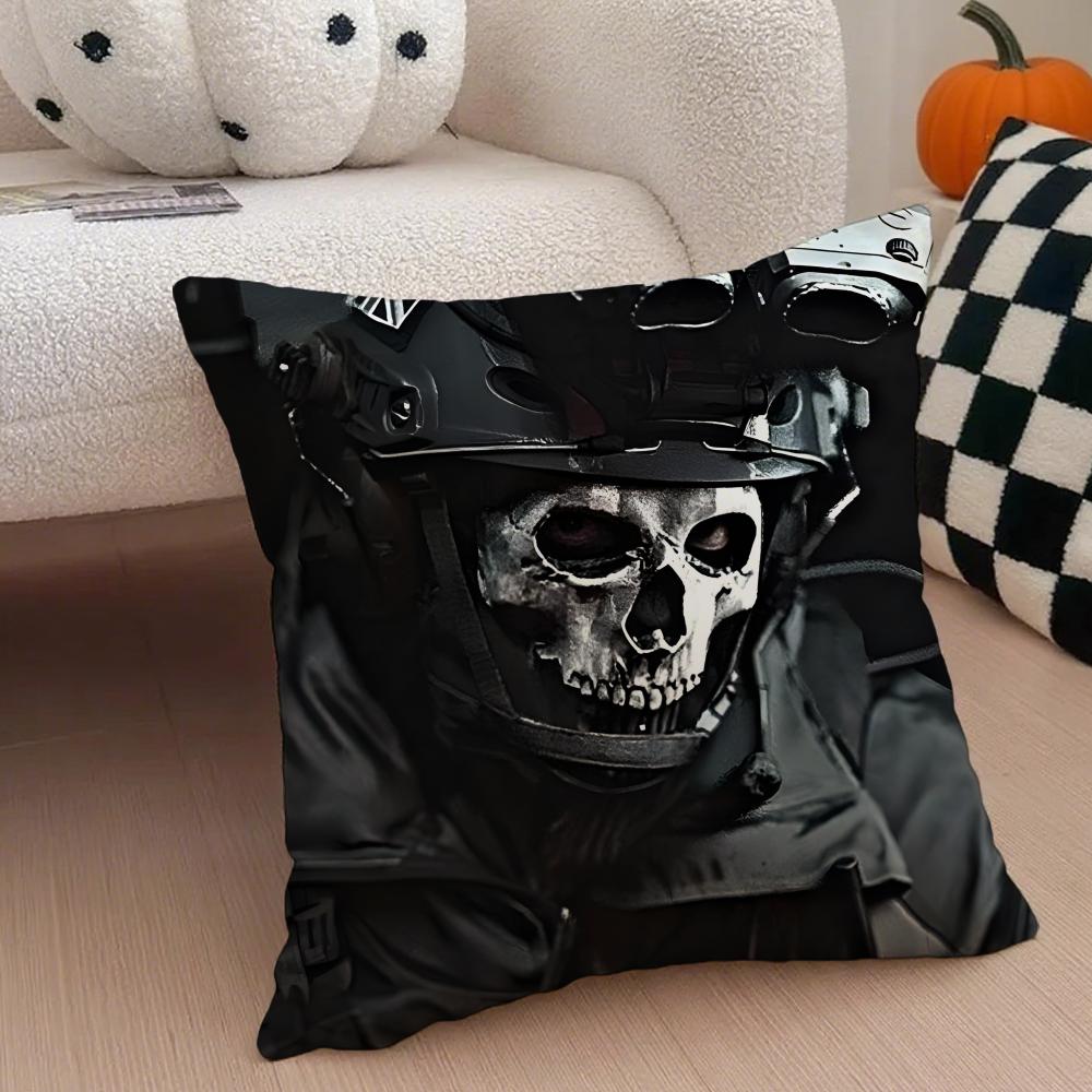 Trending Call of DDuty Game Hardcore Shooting Cushion Cover Throw Pillow Cover Hidden Button Durable Polyester Chair Cushion