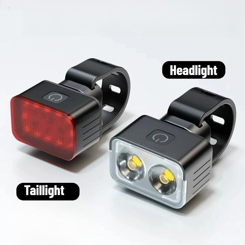 LEM Bicycle LED Light Rear Front Type-C Rechargable 260LM Riding Light Waterproof Bike Taillight Night Cycling Llumination Safety Lamp