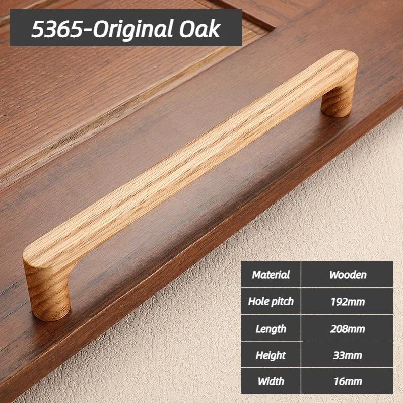 Wooden Cabinet Door Handle Cupboard Door Knob and Handle Kitchen Cabinet Knobs Wardrobe Door Handles for Furniture Hardware