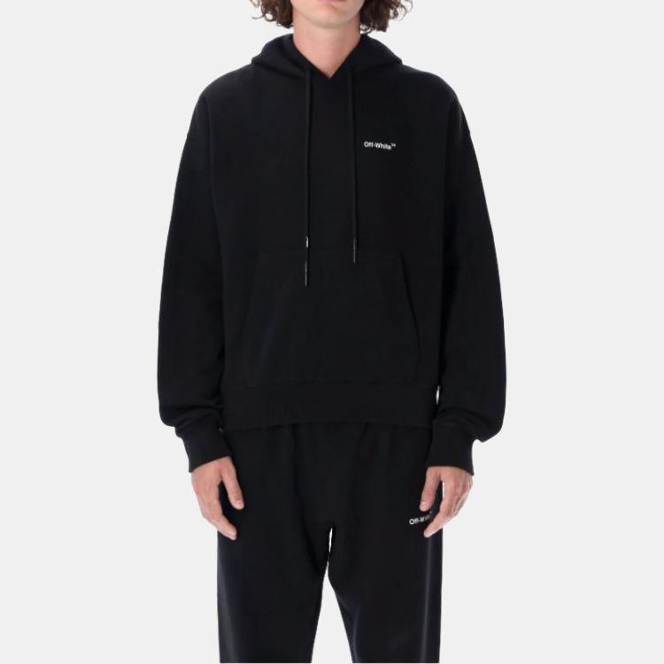 Off-White OFF WHITE Sweatshirt, Regular Fit Men's Black OMBB037C99FLE0101001