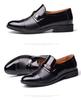 Men's Spring & Autumn Perforated Formal Leather Shoes with Plus Velvet Lining