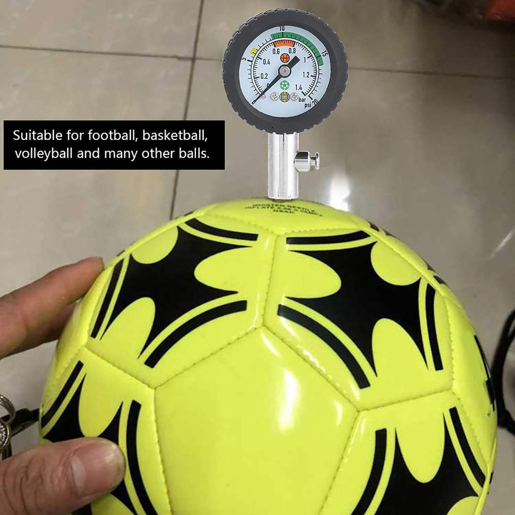 Air Gauge Anti-Deflation Ball Pressure Gauge Dial Durable Stainless Steel Air Pressure Gauge Barometer