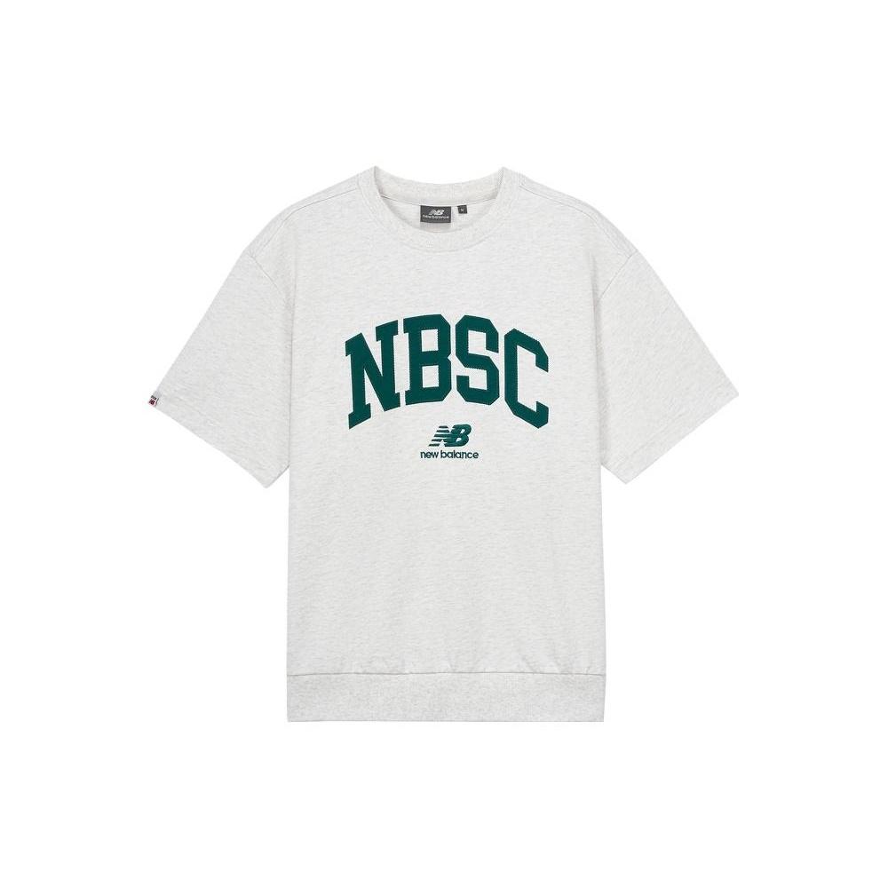 New Balance Logo T-Shirt Asia Sizing  White Green  Men s 5CD25353-OA M