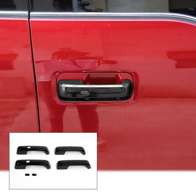 Black Exterior Door Handle Decor Cover Trim Accessories For Ford F150 2015-